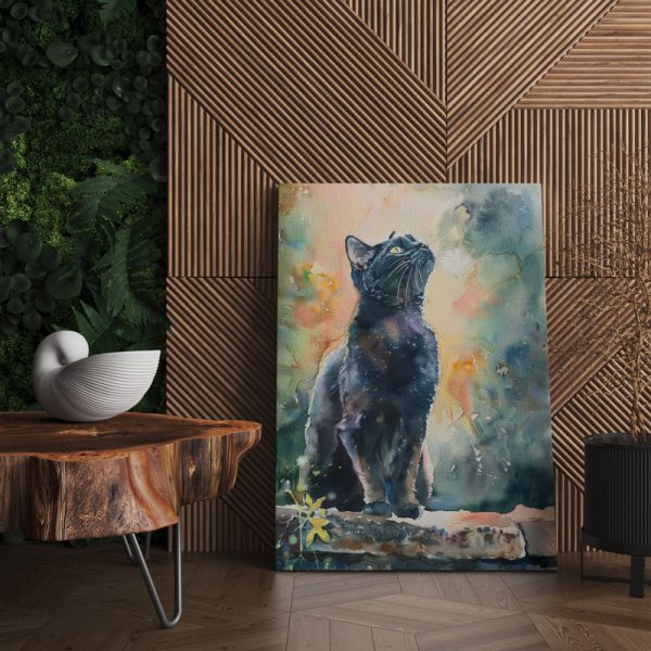 Sevimli Kedi Kanvas Tablo