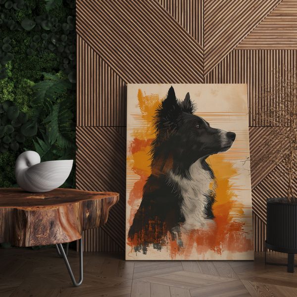 Neşeli Köpek Kanvas Tablo